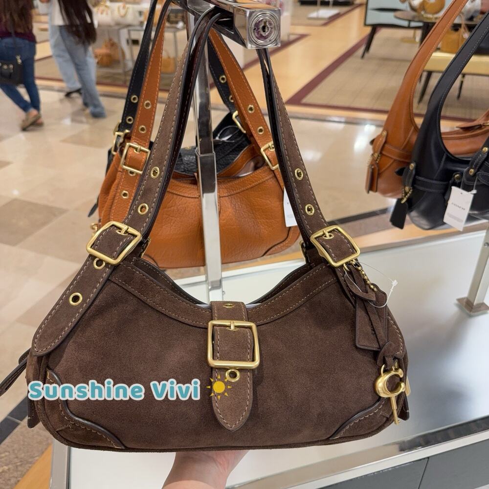 NWT COACH Drifter Shoulder Bag 31 Dark Chocolate CFM44 refined calf leather